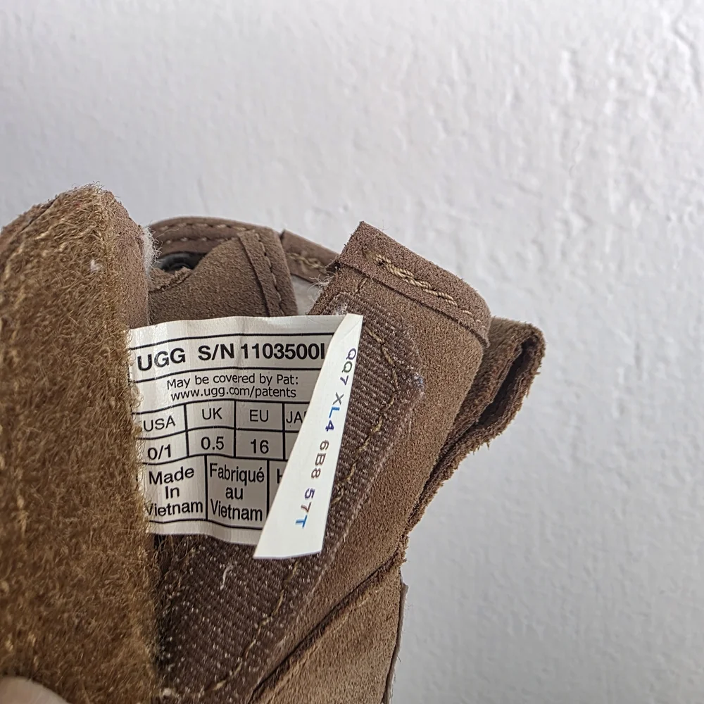 UGG Tan Kids Boots with Cozy Lining
